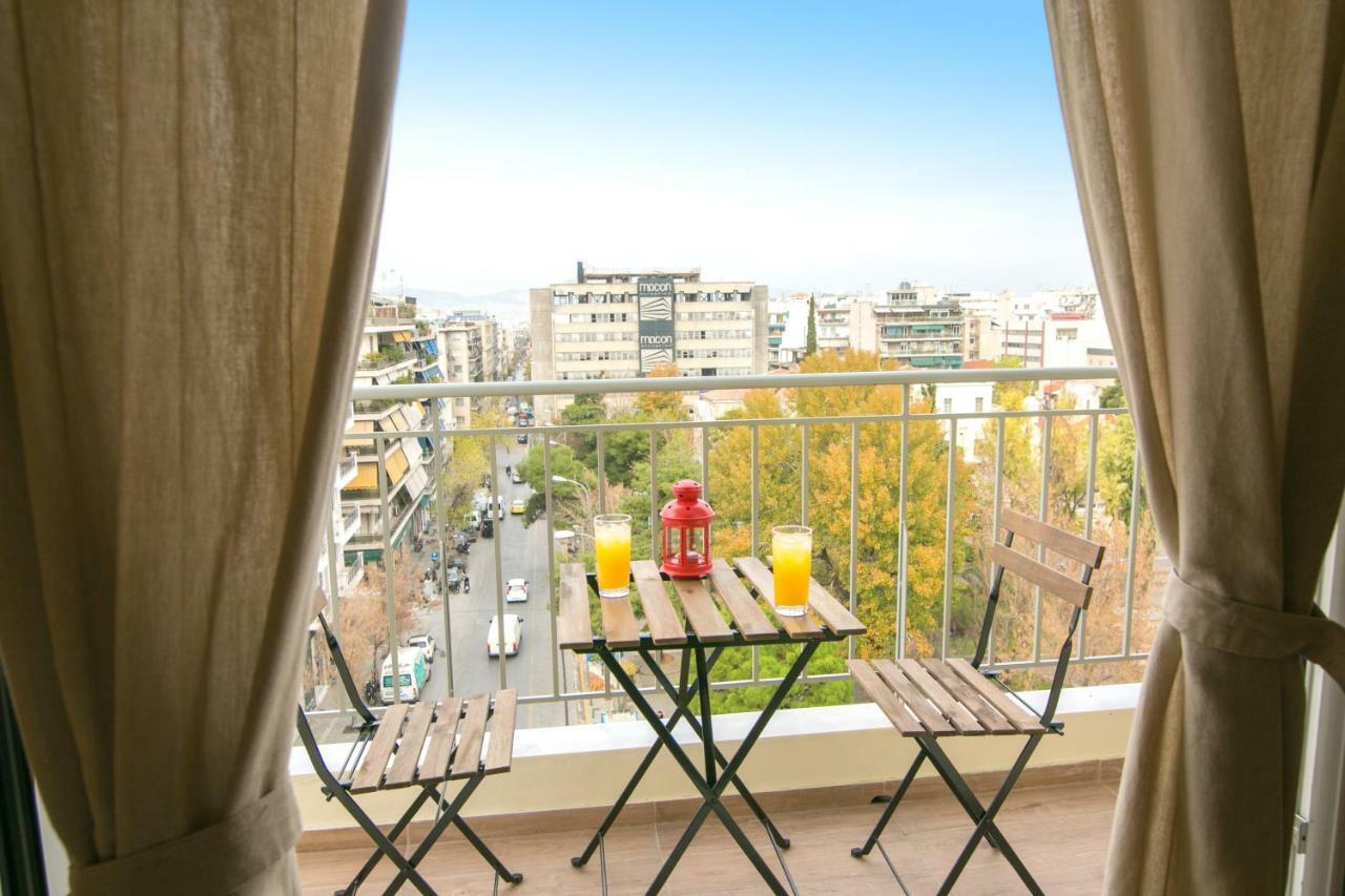 Magnificent Luxury Retrostyle Flat Acropolis View Apartment Athena Bagian luar foto