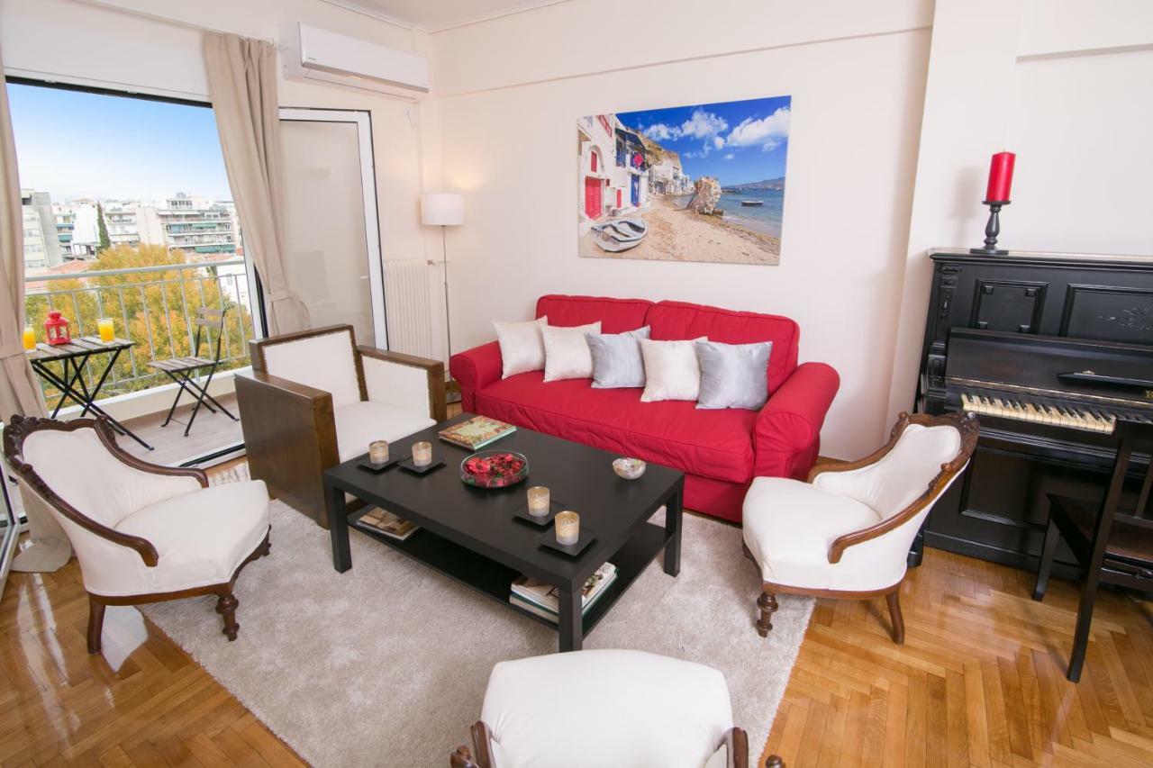 Magnificent Luxury Retrostyle Flat Acropolis View Apartment Athena Bagian luar foto