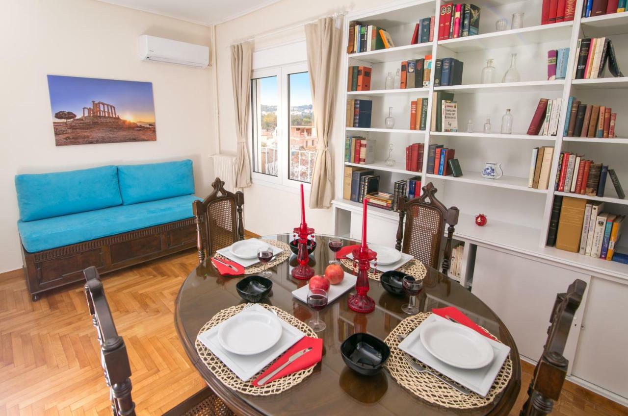 Magnificent Luxury Retrostyle Flat Acropolis View Apartment Athena Bagian luar foto