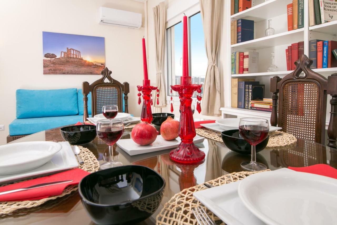 Magnificent Luxury Retrostyle Flat Acropolis View Apartment Athena Bagian luar foto