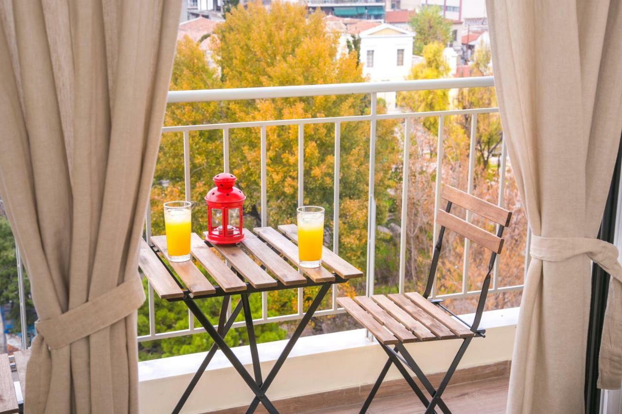 Magnificent Luxury Retrostyle Flat Acropolis View Apartment Athena Bagian luar foto