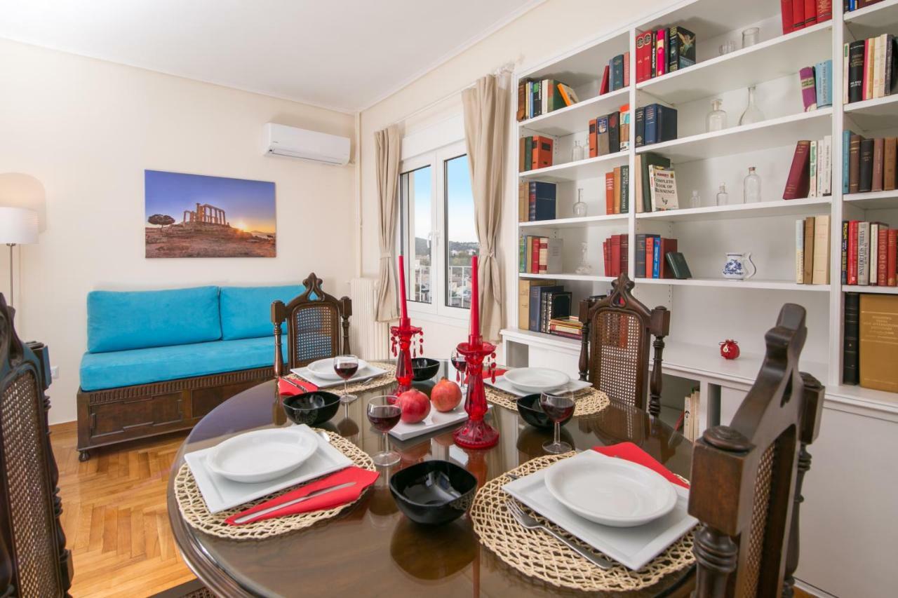 Magnificent Luxury Retrostyle Flat Acropolis View Apartment Athena Bagian luar foto