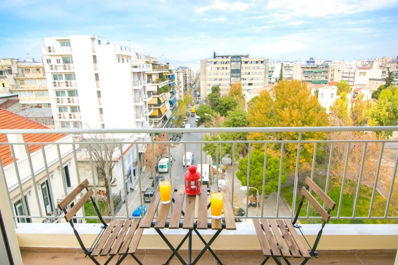 Magnificent Luxury Retrostyle Flat Acropolis View Apartment Athena Bagian luar foto