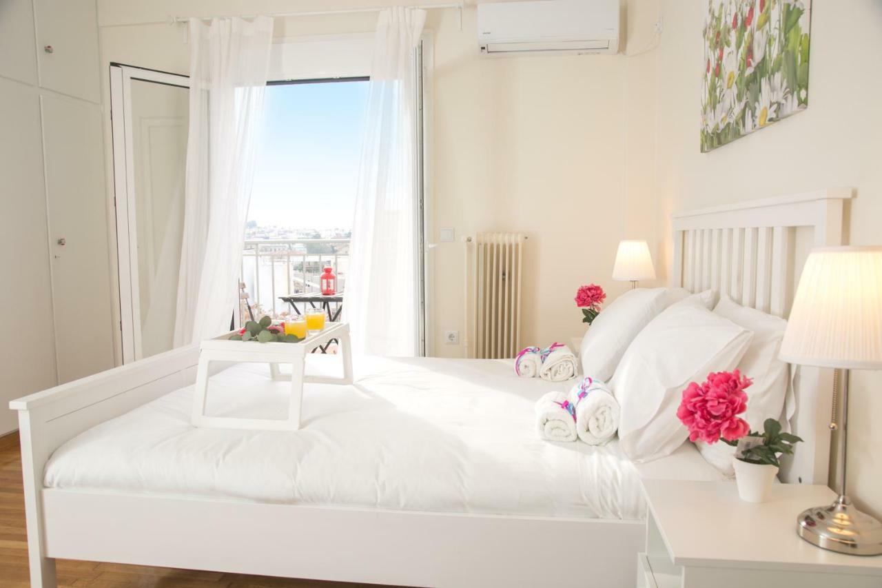 Magnificent Luxury Retrostyle Flat Acropolis View Apartment Athena Bagian luar foto