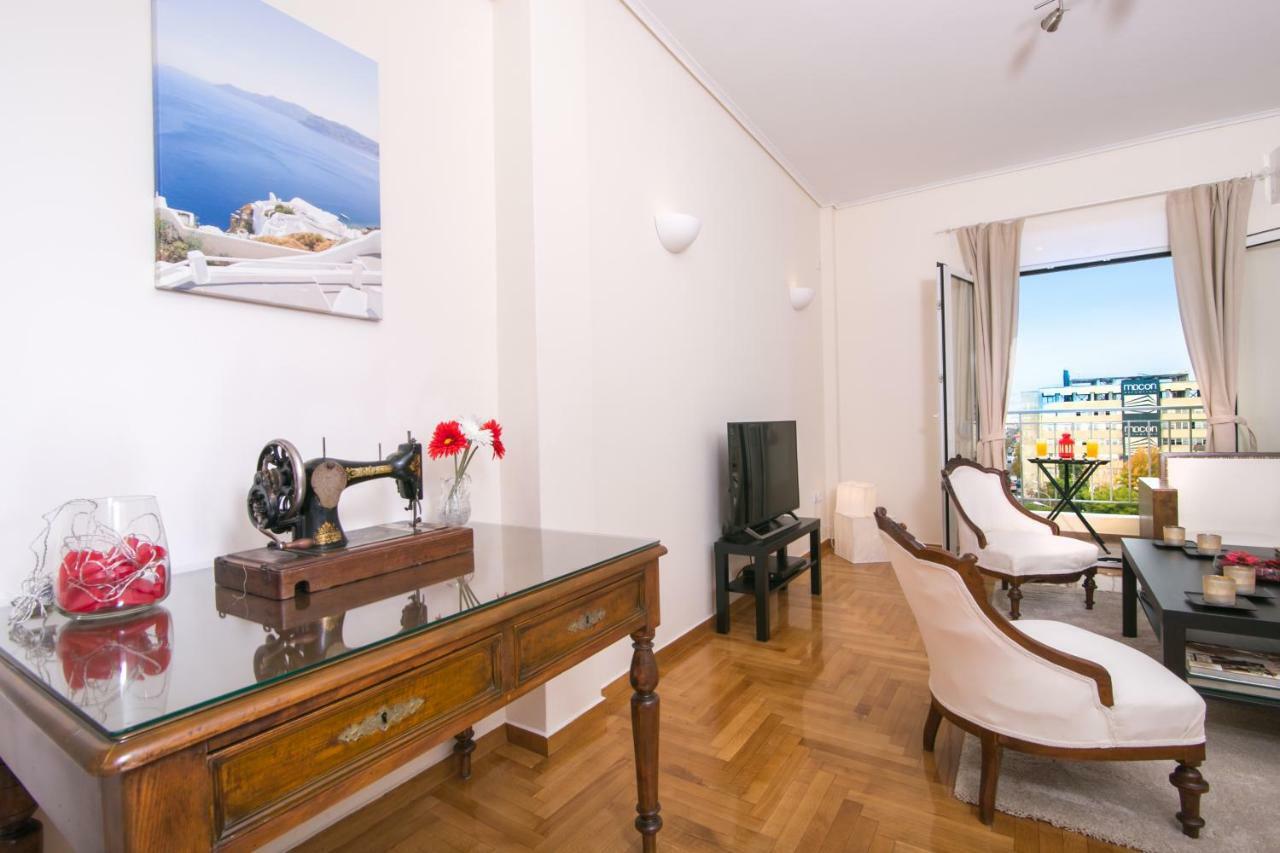 Magnificent Luxury Retrostyle Flat Acropolis View Apartment Athena Bagian luar foto